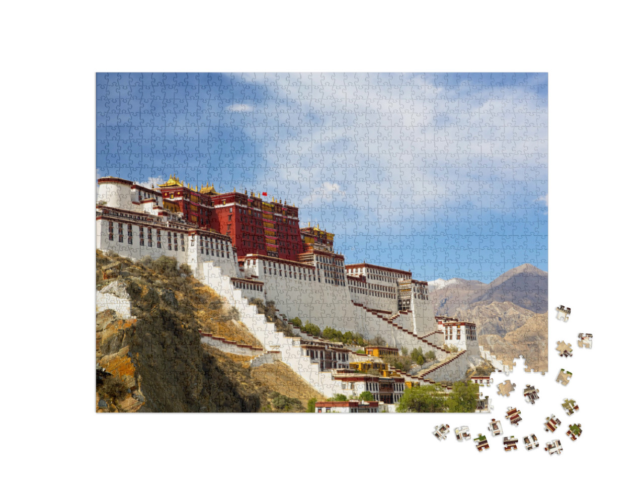 Puzzel 1000 stukjes „Potalapaleis in Lhasa, Tibet“