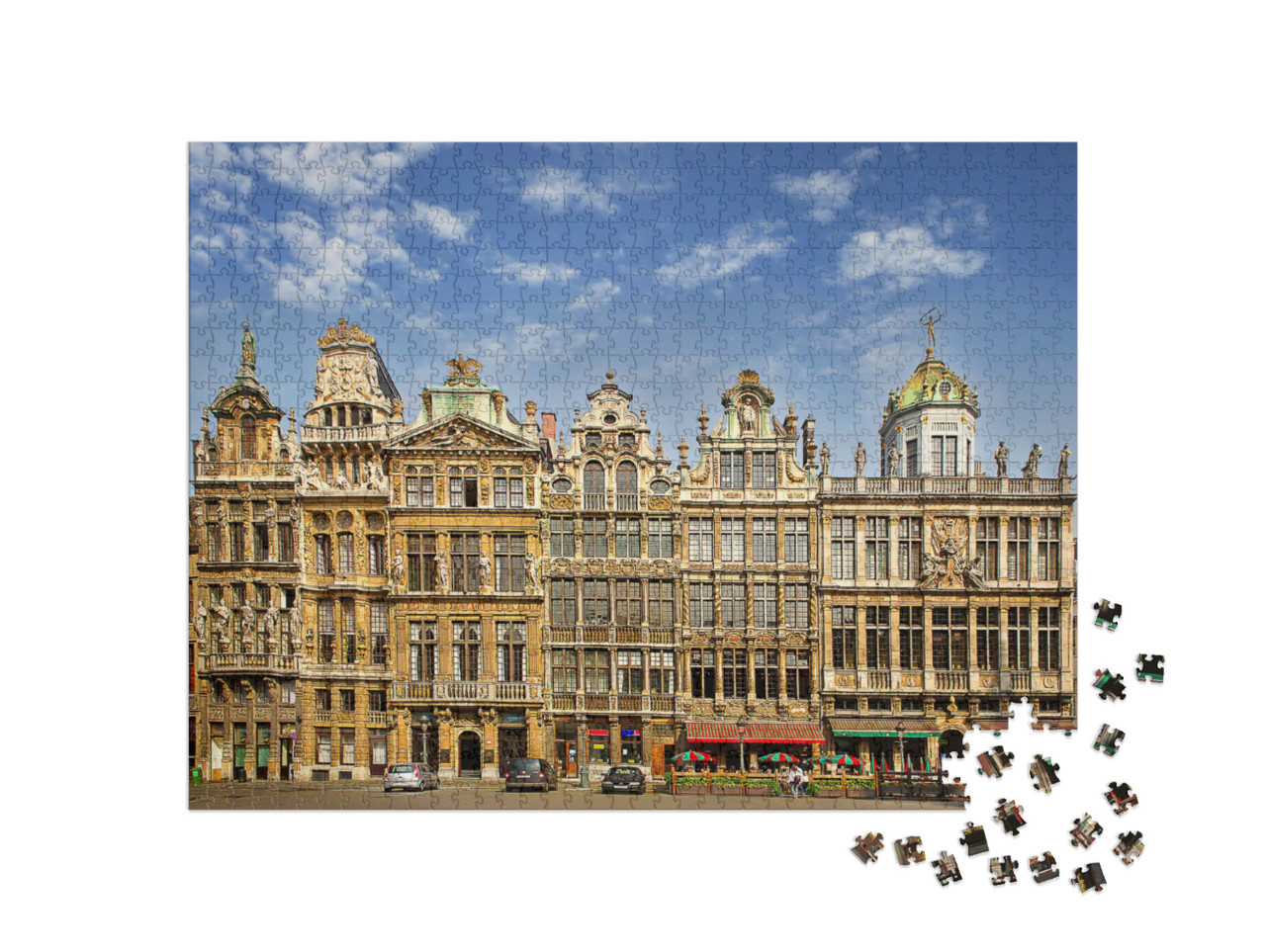 Puzzel 1000 stukjes „Het centrale plein van Brussel, België, UNESCO Werelderfgoedlocatie“