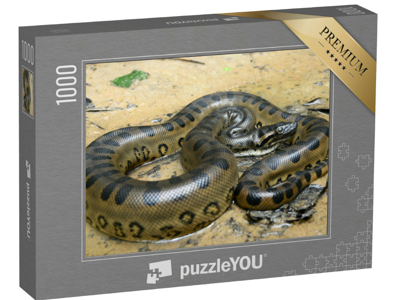 Puzzel 1000 stukjes „Groene anaconda“