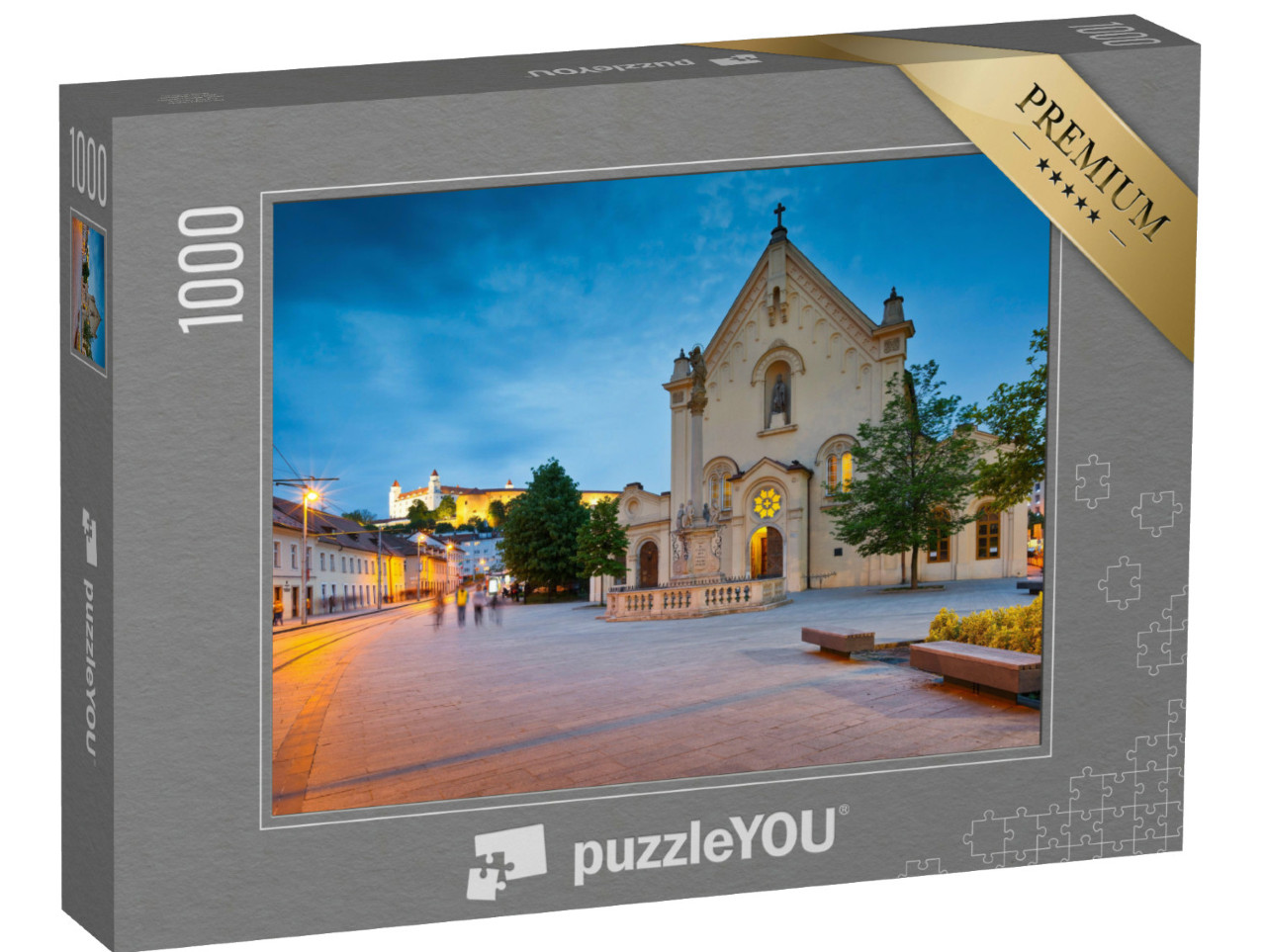 Puzzel 1000 stukjes „Pittoresk oud stadscentrum van Bratislava, Slowakije“