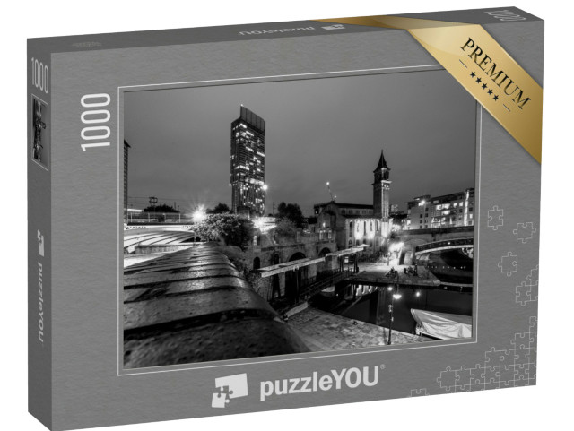 Puzzel 1000 stukjes „Manchester: een stad bij nacht“