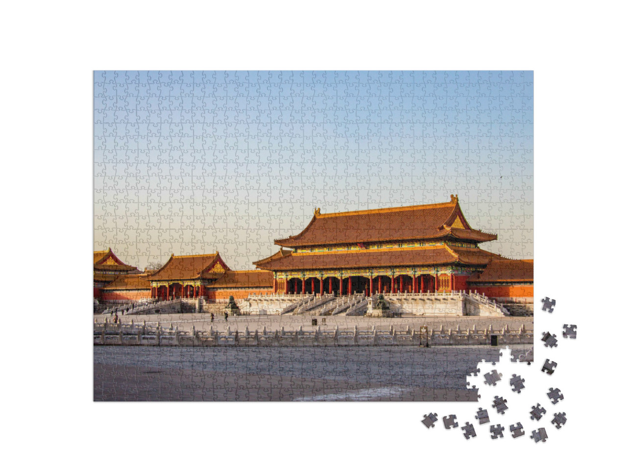 Puzzel 1000 stukjes „De Verboden Stad, het oude paleis in Beijing“