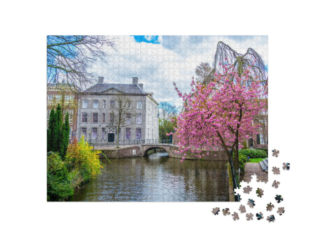 Puzzel 1000 stukjes „Lente in Amersfoort“