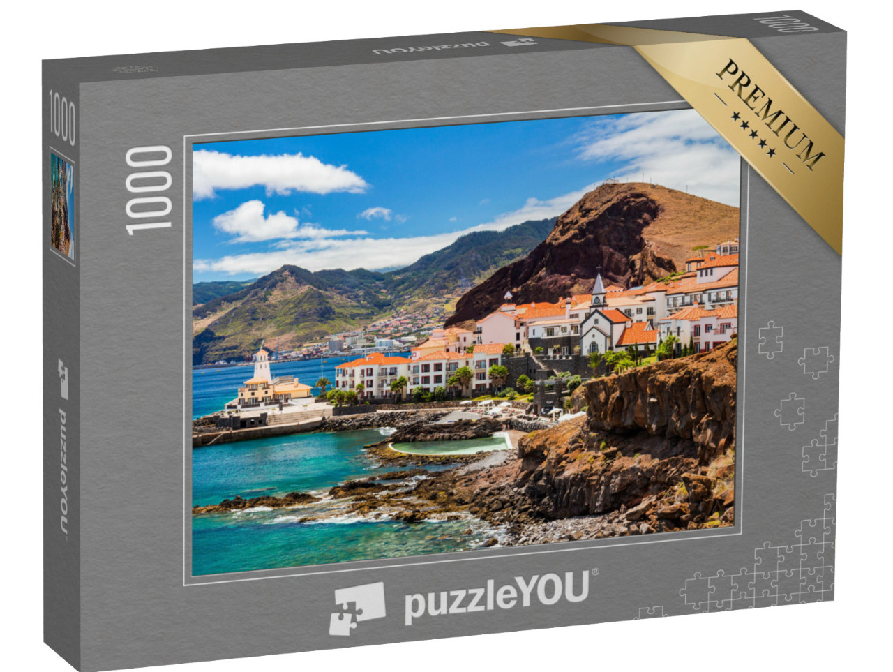 Puzzel 1000 stukjes „Pittoresk stadje Canical, Madeira, Portugal“