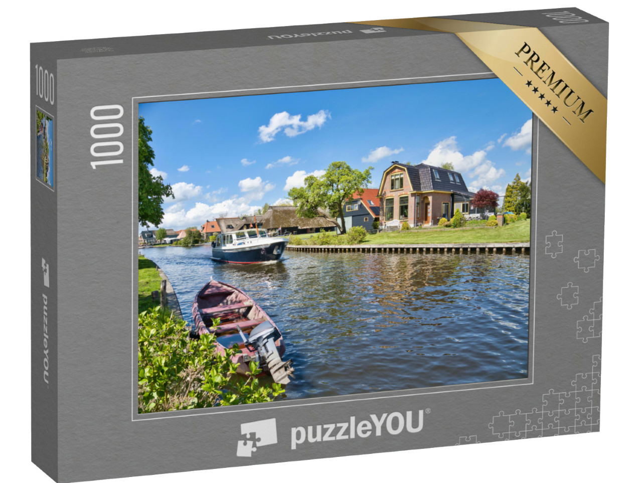 Puzzel 1000 stukjes „Kalenberg met zijn beroemde waterwegen“