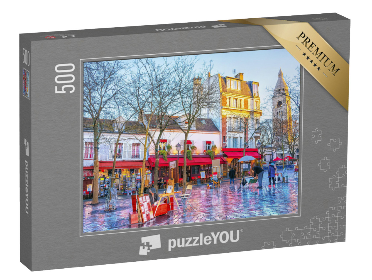 Puzzel 500 stukjes „Place du Tertre, Montmartre, Parijs“