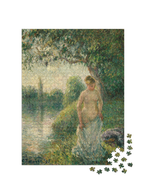 Puzzel 1000 stukjes „Camille Pissarro - De baadster“