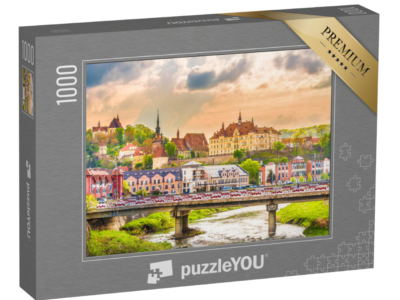 Puzzel 1000 stukjes „Sighisoara Fortress, Transsylvanië, Roemenië“