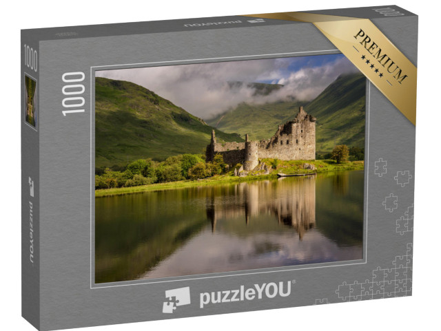 Puzzel 1000 stukjes „Spiegeling van Kilchurn Castle in Loch Awe, Hooglanden, Schotland“