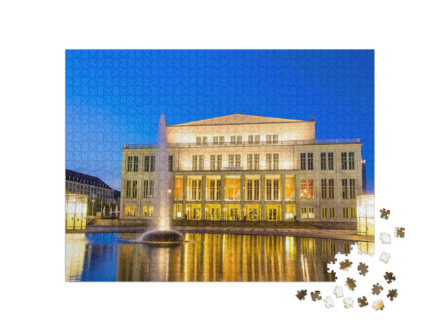 Puzzel 1000 stukjes „Opera in Leipzig, Duitsland“