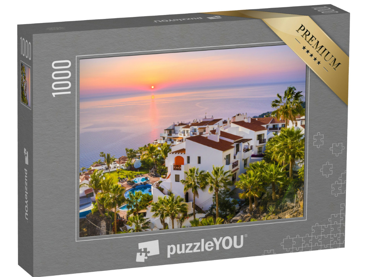 Puzzel 1000 stukjes „Zonsopgang in Puerto de Santiago, Tenerife“