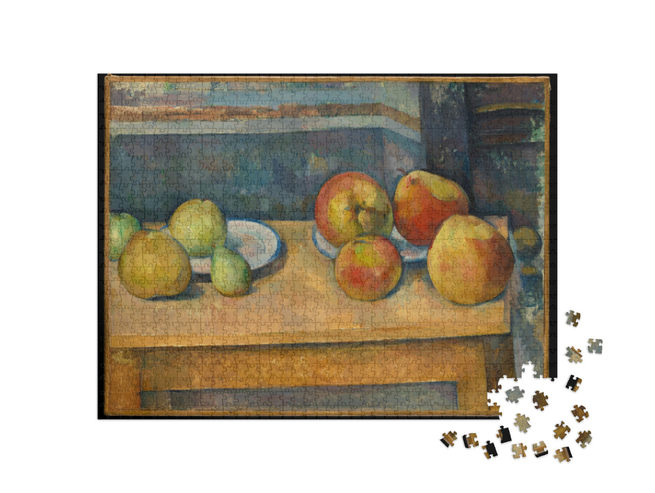 Puzzel 1000 stukjes „Paul Cézanne - Stilleven met appels en peren“