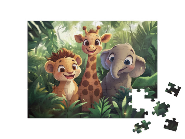 Puzzel 100 stukjes „Kleine vrienden en grote dromers“