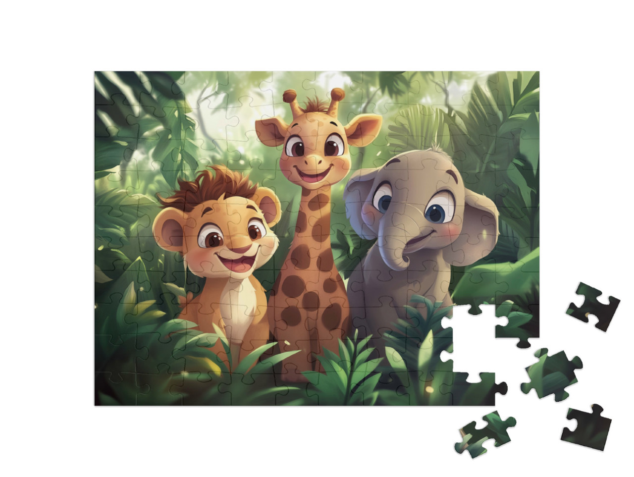 Puzzel 100 stukjes „Kleine vrienden en grote dromers“