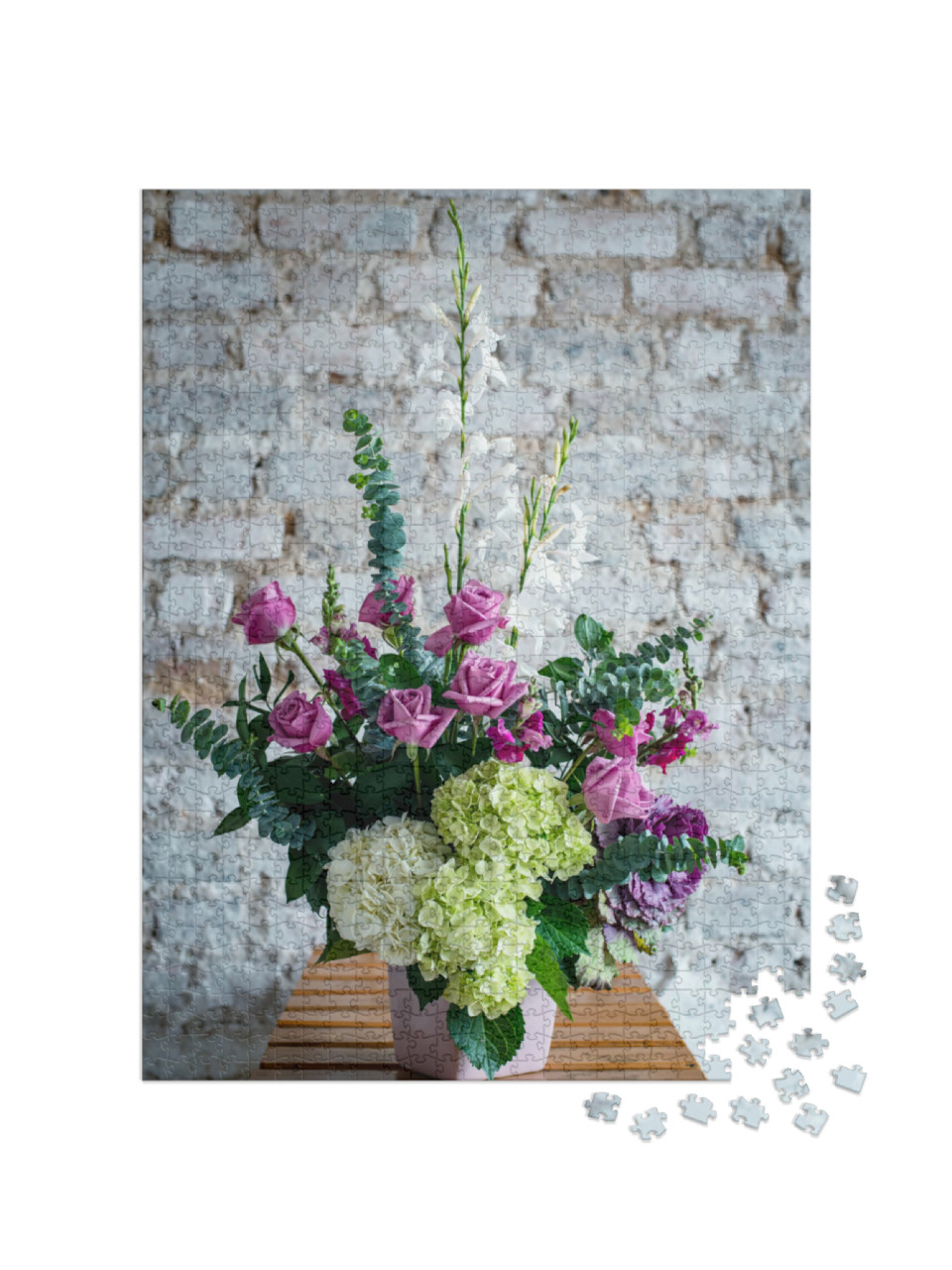 Puzzel 1000 stukjes „Decoratieve bloemen uit Colombia“