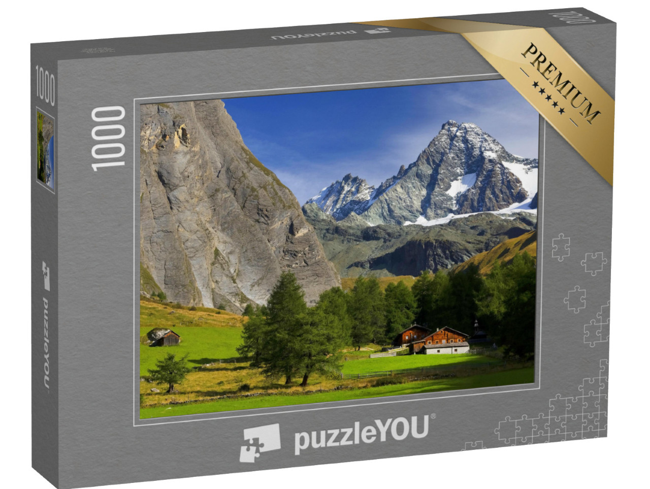 Puzzel 1000 stukjes „Top van de Grossglockner (3798m), Nationaal Park Hohe Tauern, Oostenrijkse Alpen, Oostenrijk“