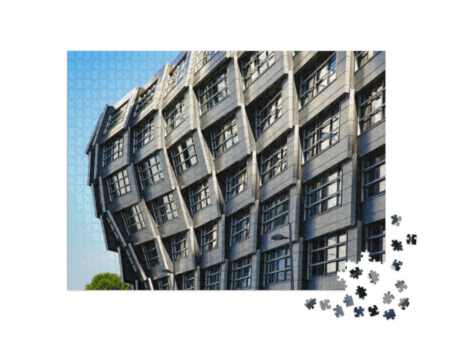 Puzzel 1000 stukjes „Flatwoning The Wave in Almere, Flevoland“