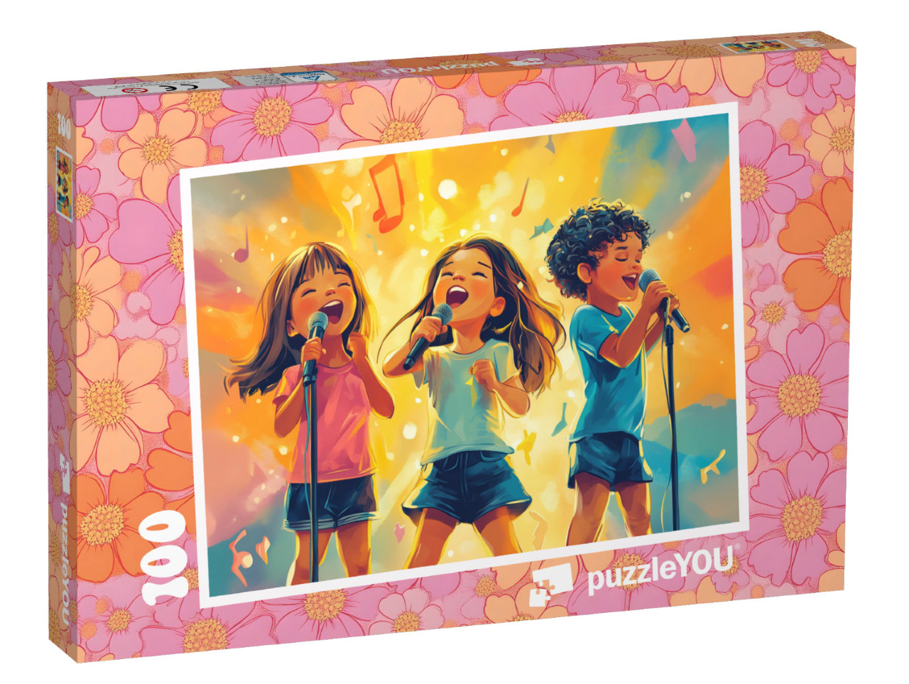 Puzzel 100 stukjes „Rocksterren - muziek verenigt“