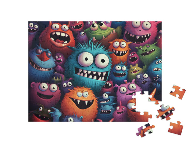 Puzzel 100 stukjes „Monsterwezens willen een feestje“