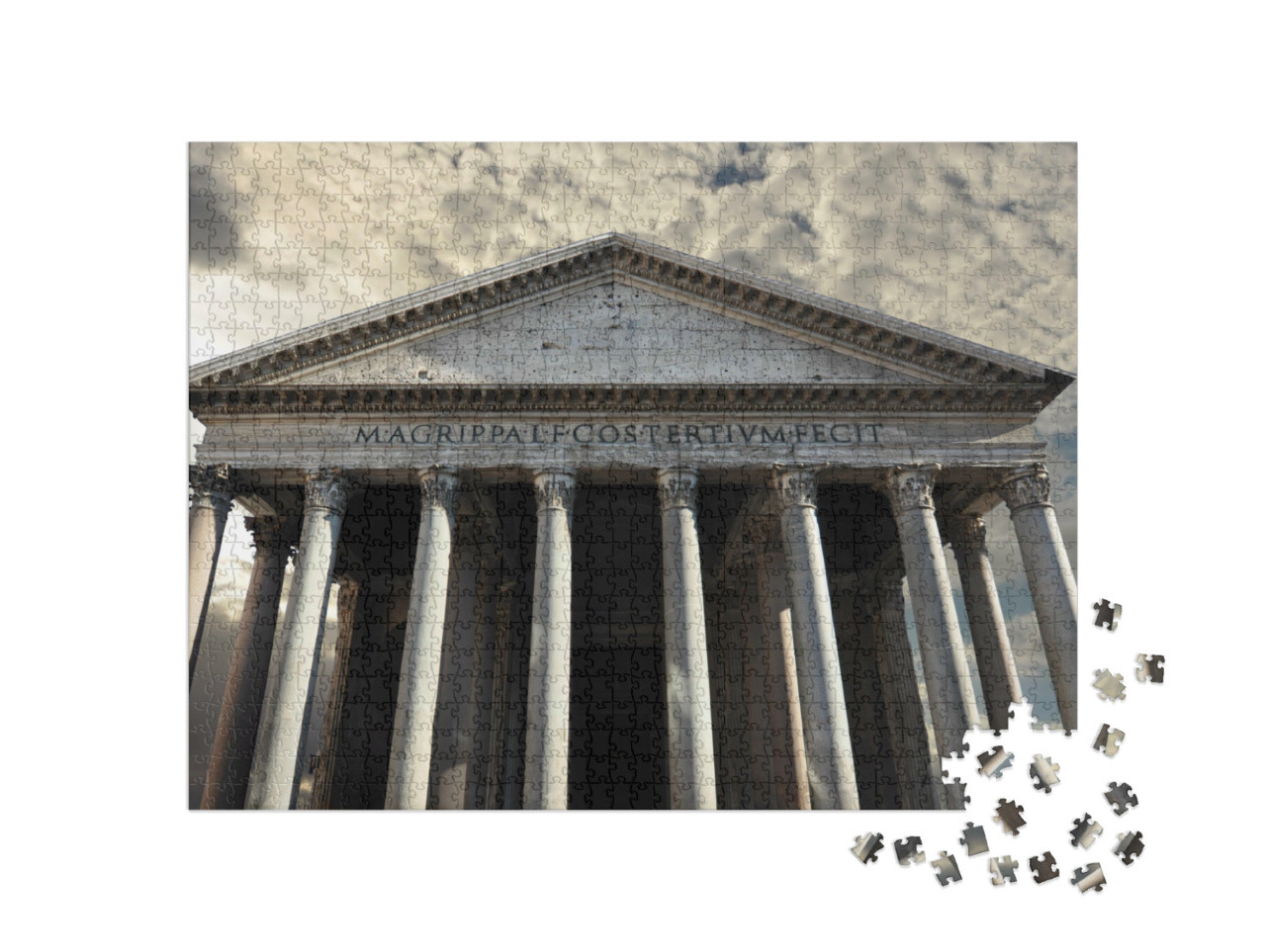 Puzzel 1000 stukjes „Pantheon, tempel voor de goden van het oude Rome“