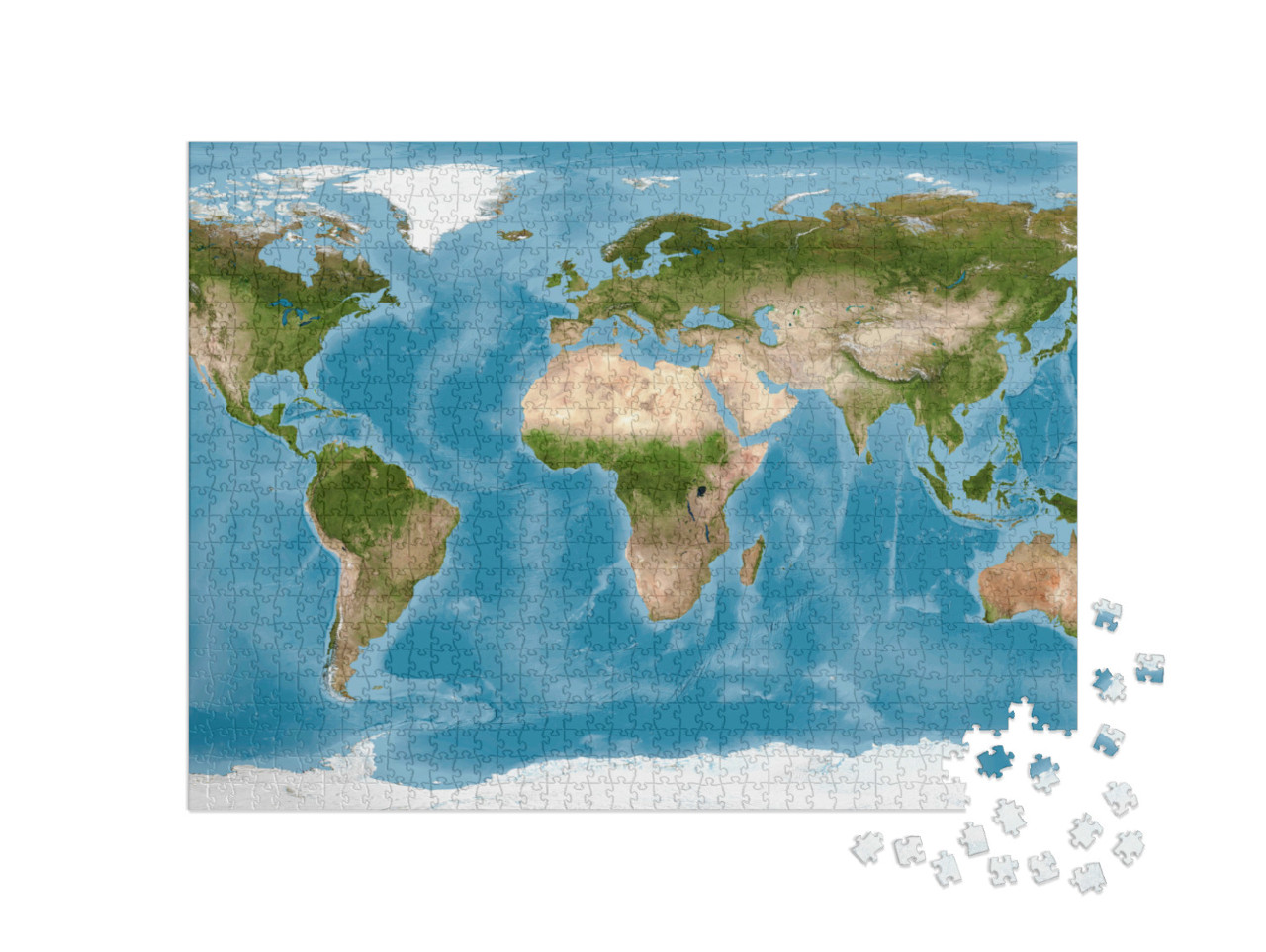 Puzzel 1000 stukjes „Wereldkaart“