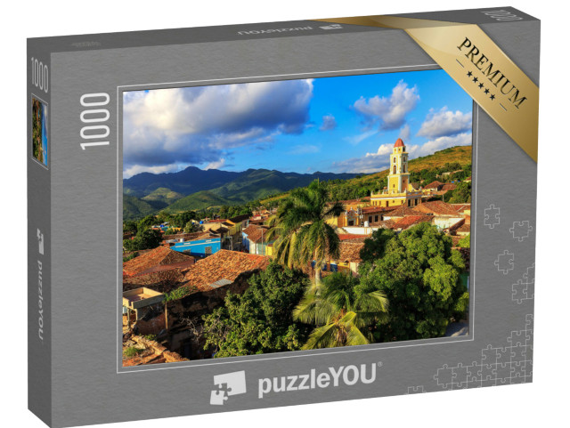 Puzzel 1000 stukjes „Uitzicht over de stad Trinidad in Cuba“