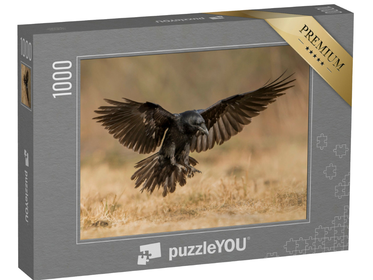 Puzzel 1000 stukjes „Raven in aantocht“