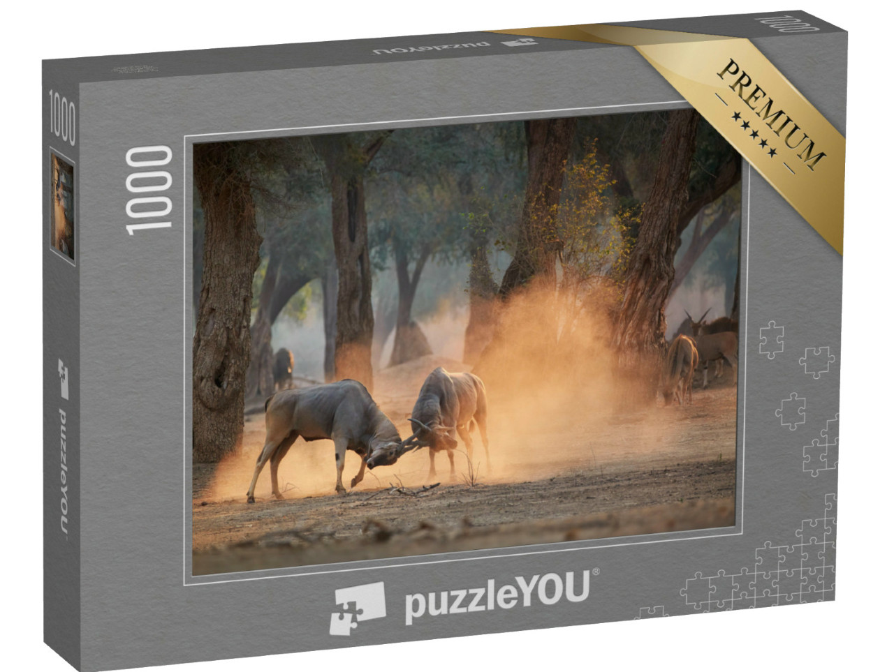 Puzzel 1000 stukjes „Eland, Taurotragus oryx, Zimbabwe“