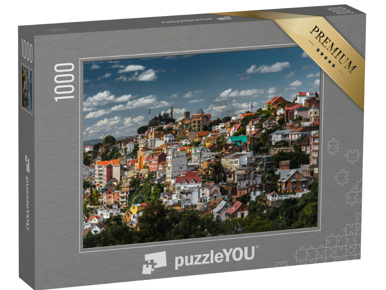 Puzzel 1000 stukjes „Uitzicht op Antananarivo, hoofdstad van Madagaskar“