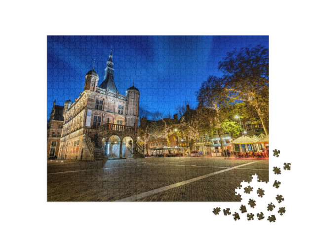 Puzzel 1000 stukjes „Museum in Deventer“