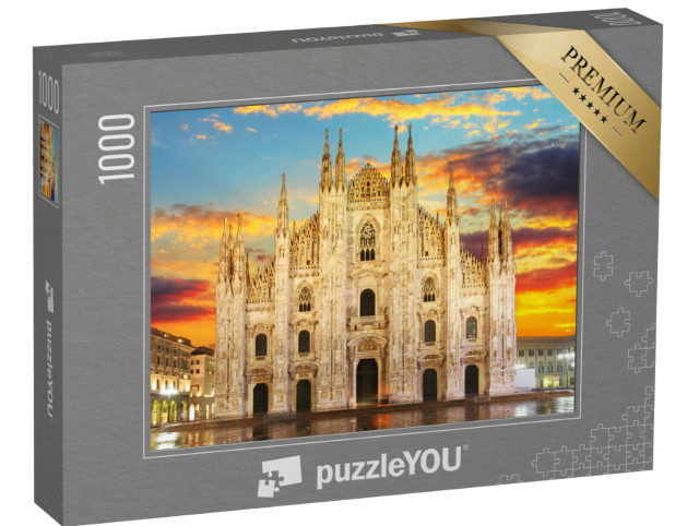 Puzzel 1000 stukjes „Duomo van Milaan“