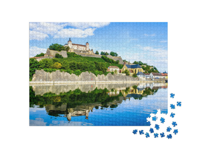 Puzzel 1000 stukjes „Oude binnenstad van Würzburg in Duitsland“