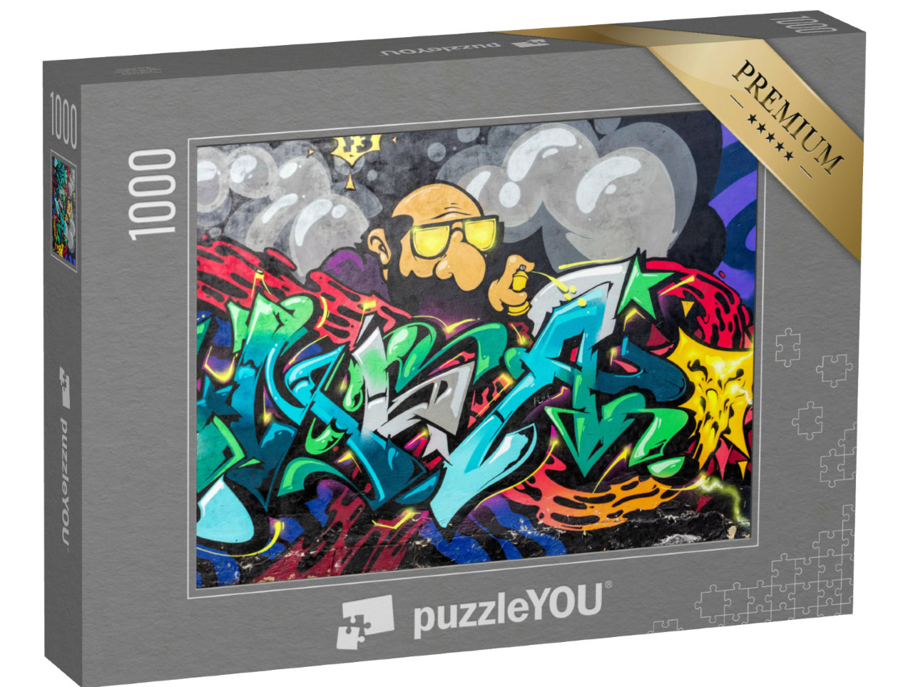 Puzzel 1000 stukjes „Graffitispuiter“
