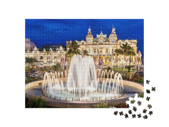 Puzzel 1000 stukjes „Het Monte Carlo Casino, bezienswaardigheid van Monaco“