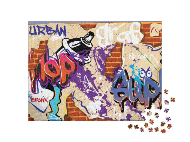 Puzzel 1000 stukjes „Straatkunst Graffitikunst“