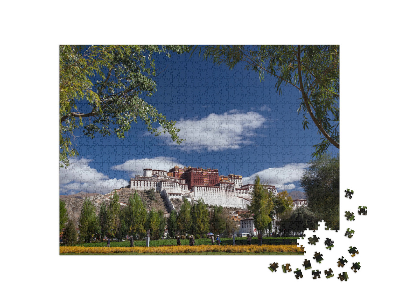 Puzzel 1000 stukjes „Het Potalapaleis, Dzong-vesting in de stad Lhasa, in Tibet“