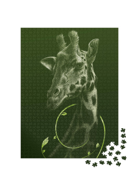 Puzzel 1000 stukjes „Giraffe“