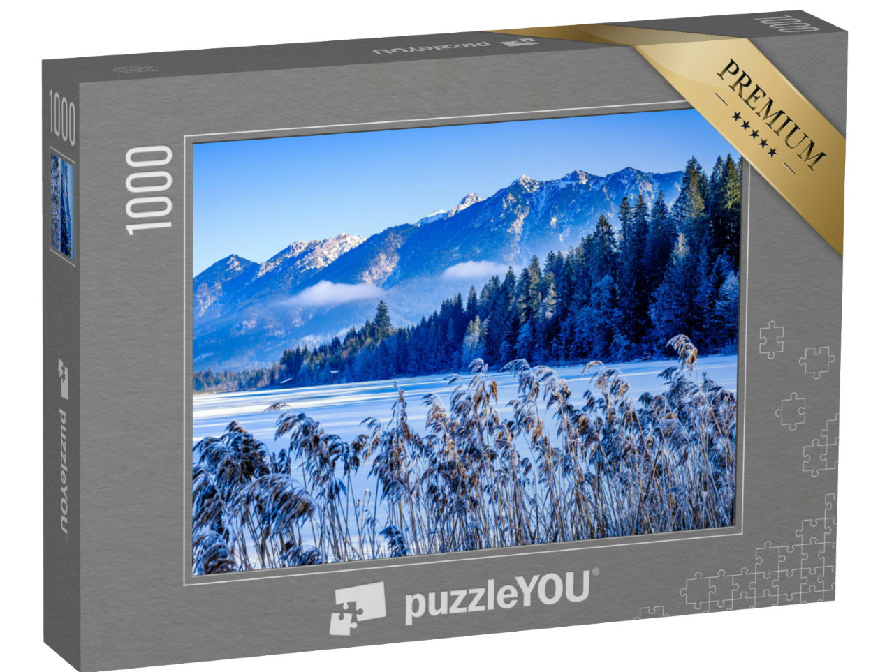 Puzzel 1000 stukjes „Winterlandschap in de bergen Karwendel en Wetterstein“