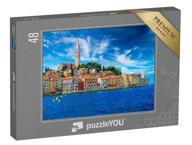 Puzzel 48 stukjes „Betoverend uitzicht op Rovinj aan de Kroatische Adriatische Zee“