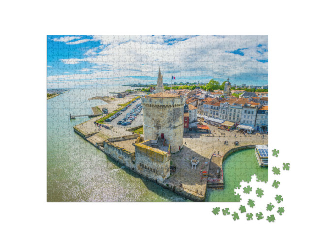 Puzzel 1000 stukjes „Schilderachtige kust van La Rochelle in Frankrijk“