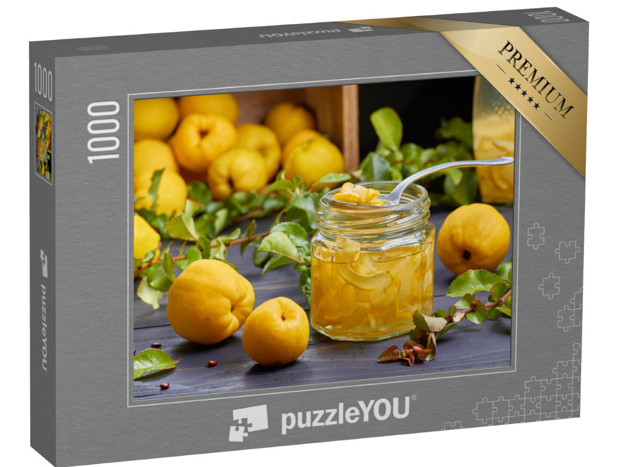 Puzzel 1000 stukjes „Japanse kweepeersiroop op vers fruit“