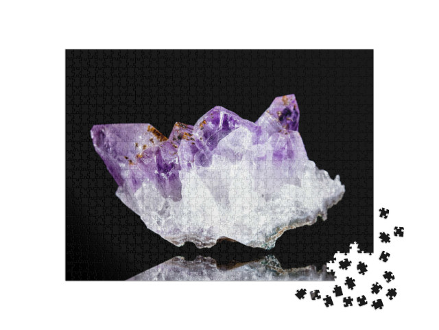 Puzzel 1000 stukjes „Ruw amethistmineraal“