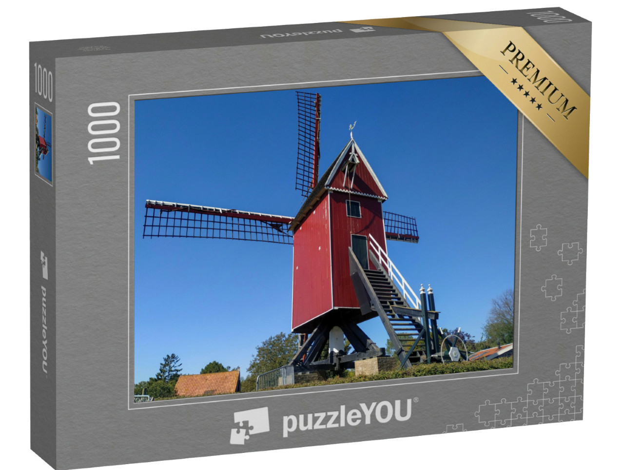 Puzzel 1000 stukjes „Herenigingsmolen in Nederland“