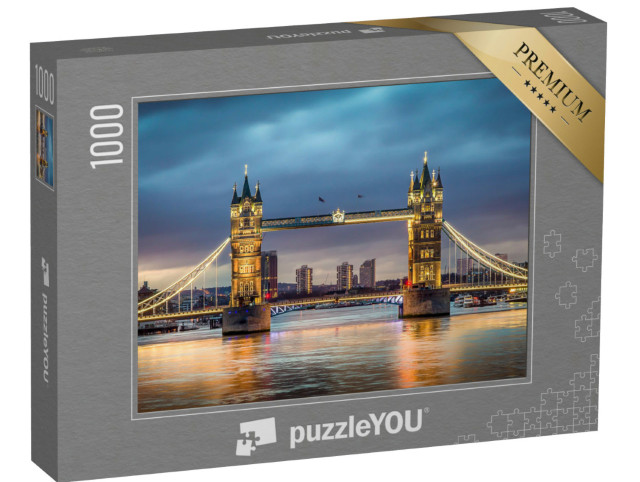 Puzzel 1000 stukjes „Tower Bridge over de Theems bij zonsondergang“