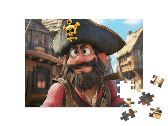 Puzzel 100 stukjes „Ahoy, landrotten!“