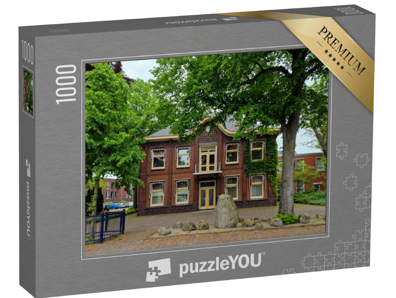 Puzzel 1000 stukjes „Voormalig stadhuis van het Nederlandse dorp Sellingen, Groningen“