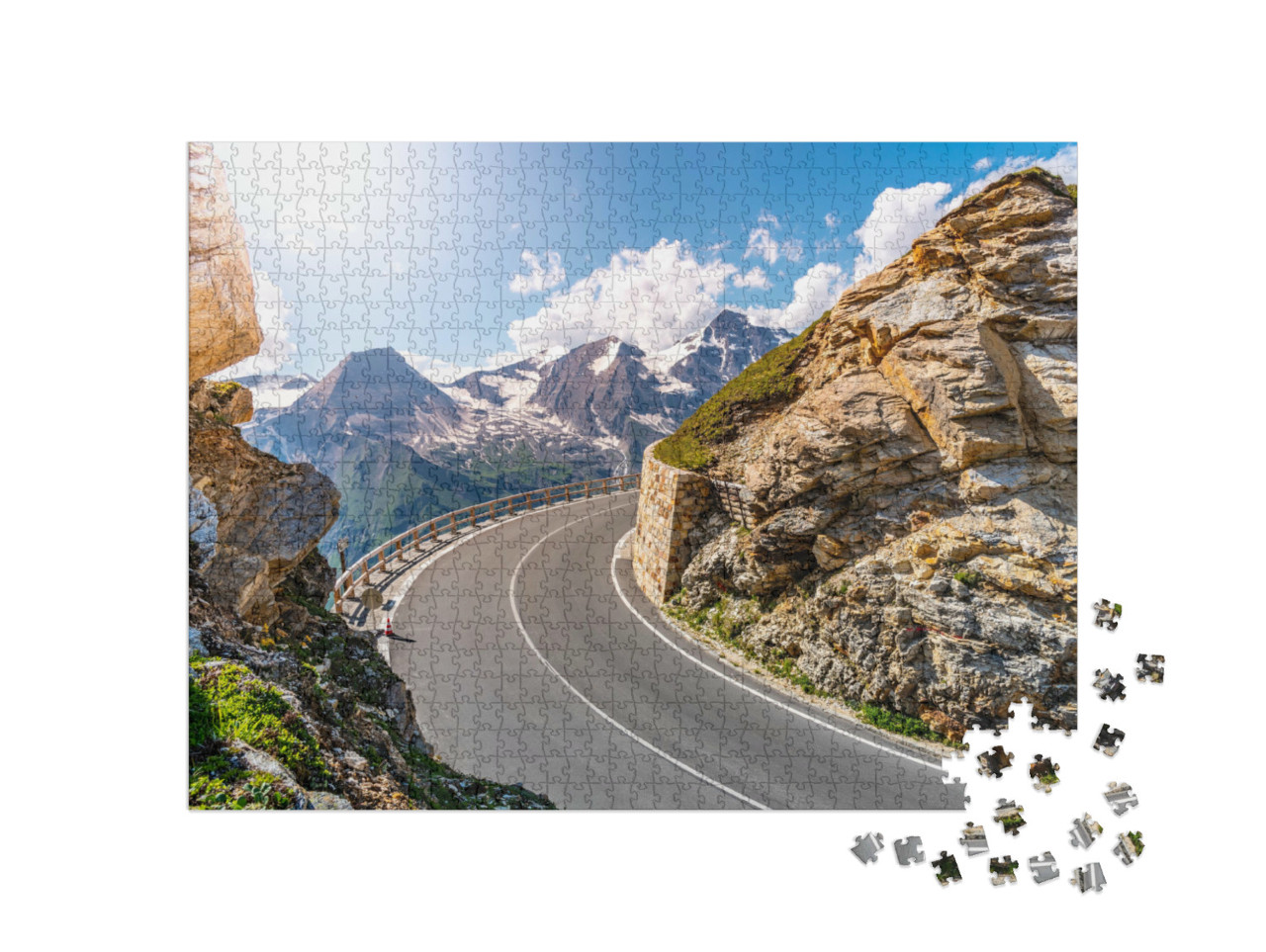 Puzzel 1000 stukjes „Grossglockner Höhenstraße, Oostenrijk“