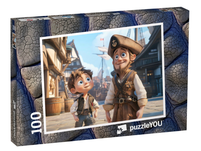 Puzzel 100 stukjes „De jongen die kapitein wilde worden“