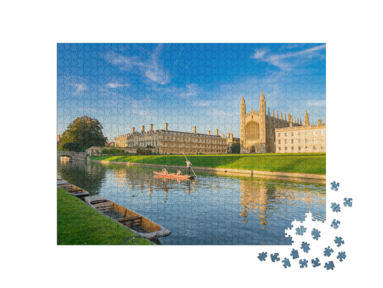 Puzzel 1000 stukjes „College in Cambridge, Engeland“
