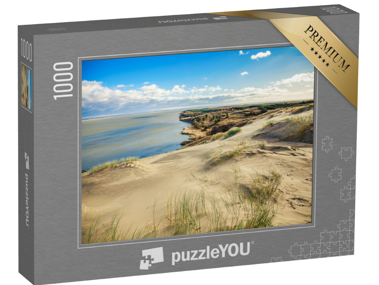 Puzzel 1000 stukjes „Grijze duinen op het Curonian Spit in Nida, Litouwen“